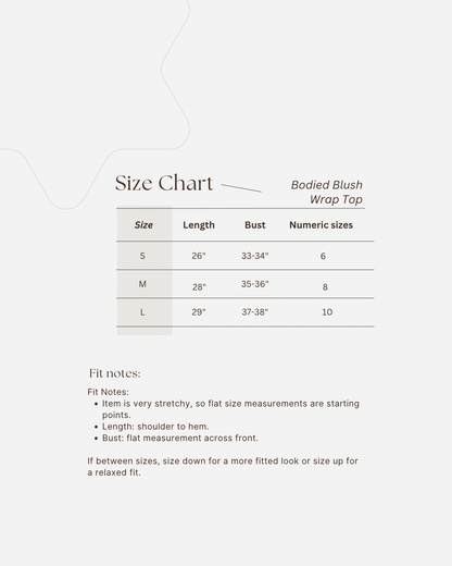 Bodied Blush Pink Wrap Top