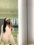 Laced in Love Jumpsuit + Bodied Blush Pink Wrap Top Bundle